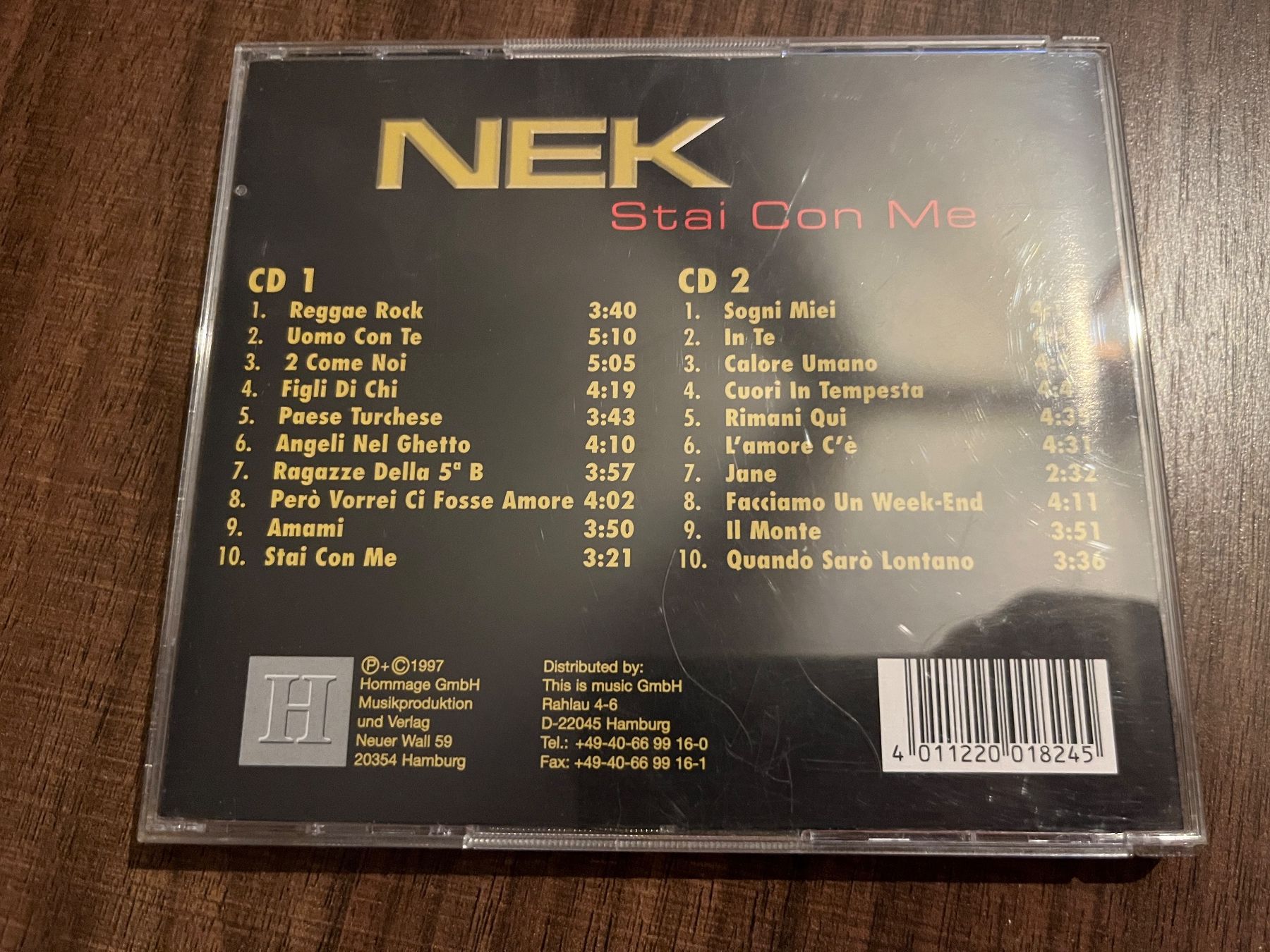 CD: NEK - "Stai Con Me" Doppel-CD 💿 – Usato da Sierre venduto da black.box 1