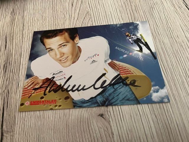 Autografi: Andreas Küttel Autogrammkarte - Skispringen Schweiz! – Usato da Naters venduto da juveman