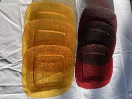 Teller 3x rot, 3x orange