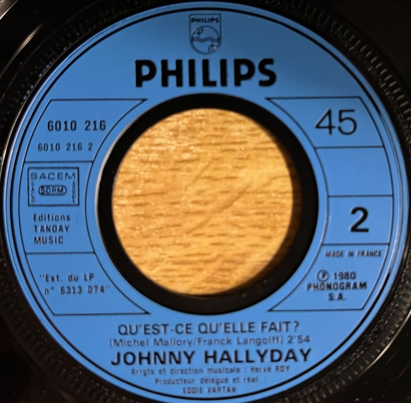 Schallplatten: JOHNNY HALLYDAY - À PARTIR DE MAINTENANT – Gebraucht aus Bussigny von vinyl-pas-cher 3