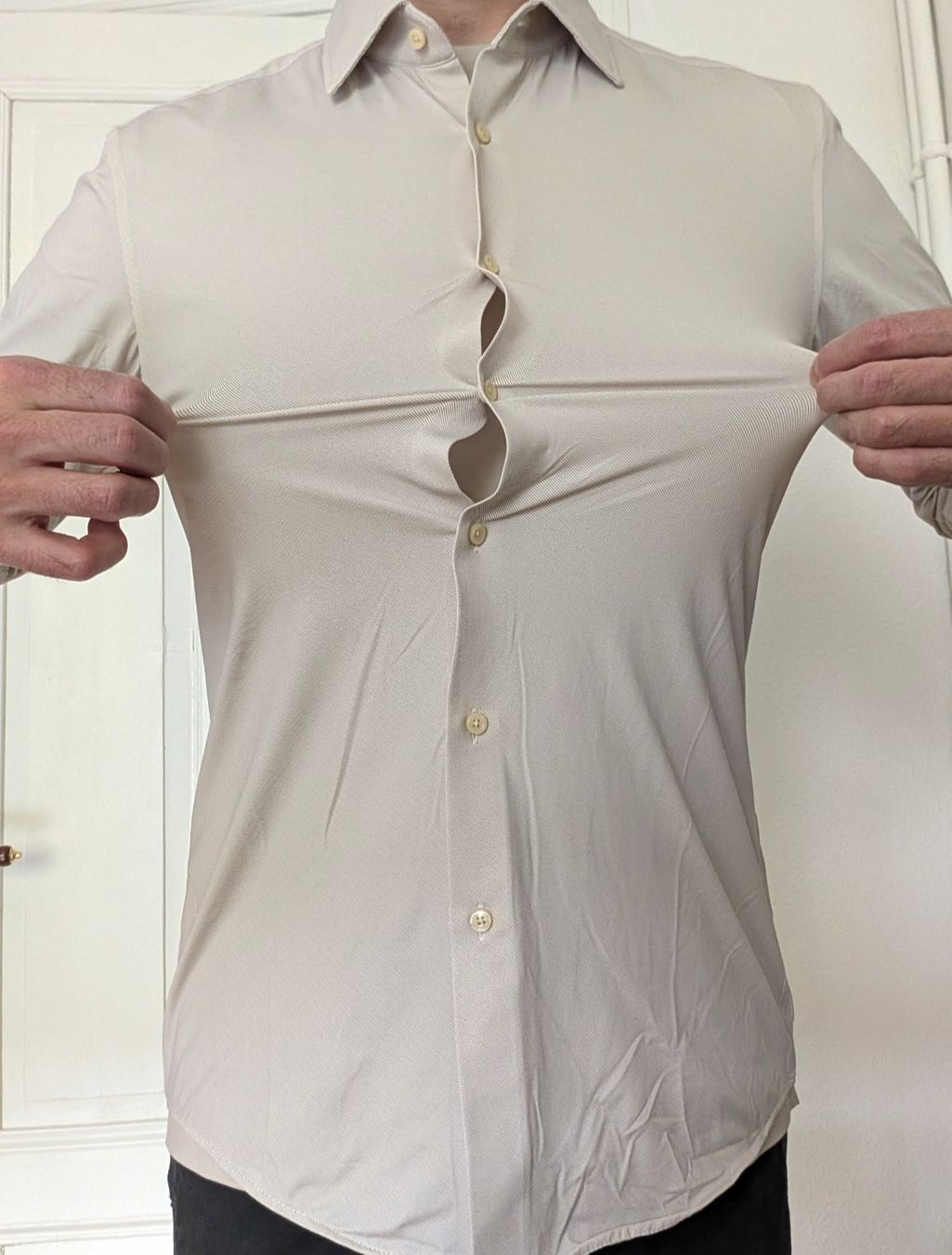 Hugo Boss Hemden: Hugo BOSS Hemd elastisch hellbeige Gr. 39 – Neu (gemäss Beschreibung) aus Zürich von Hedkandi 2