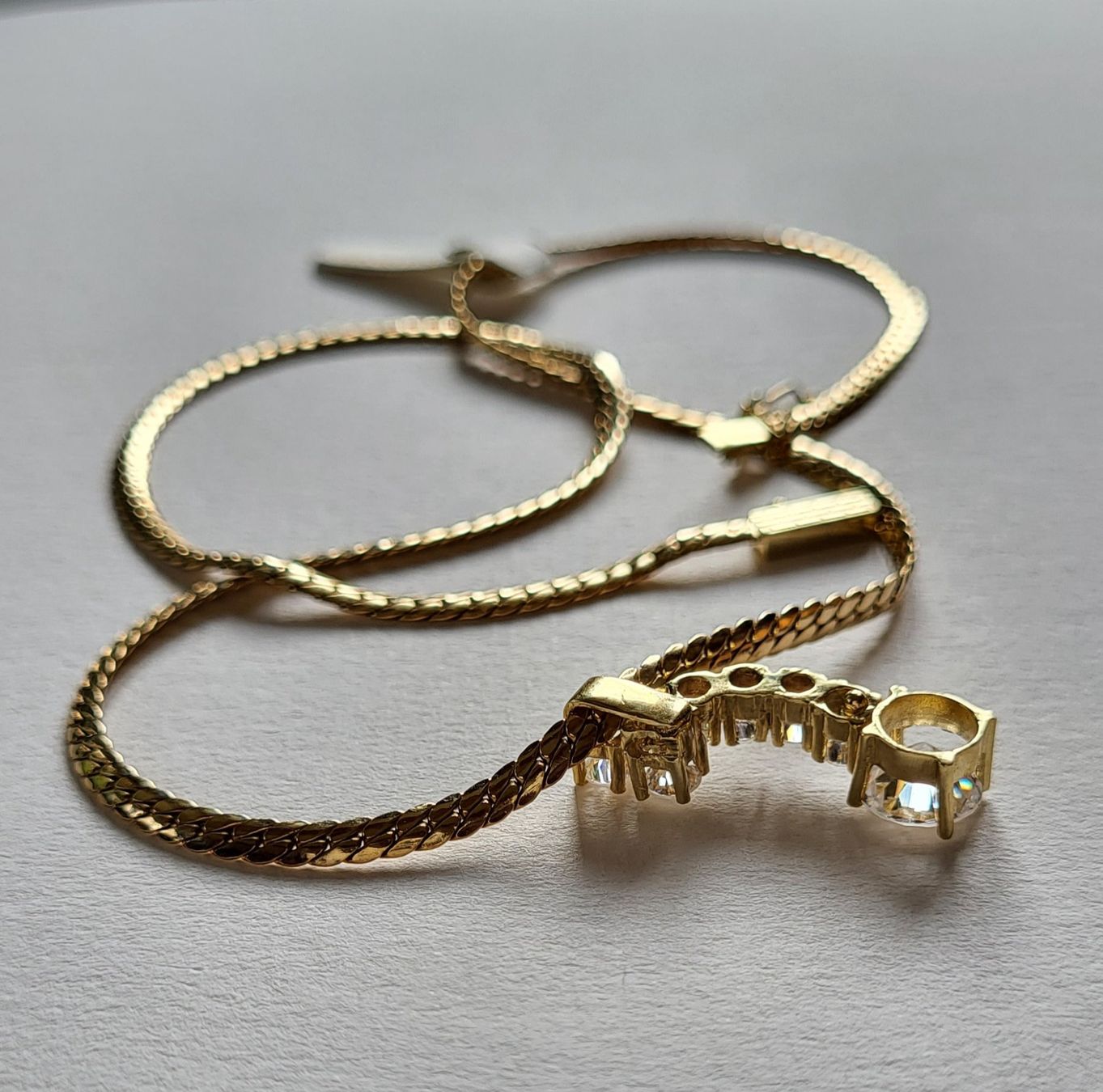 Catenine: Gold 585 Kette Mit Steine – Usato da Wald ZH venduto da Aniade 9