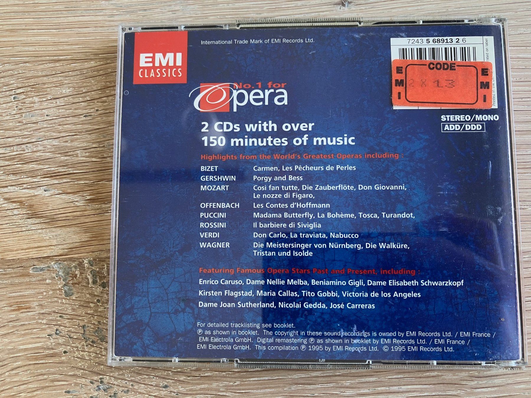 CDs: CD EMI Classics No. 1 for Opera (2 CD's) – D'occasion à Thun par Rebeccat 2