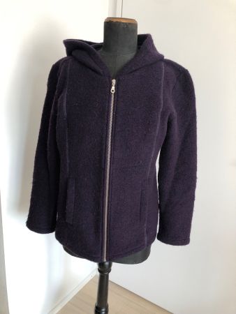 Wolljacke mit Kapuze, Grösse 36/38, Top Zustand!