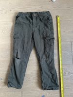 ThermoHosen Kids mit Loch khaki, Gr 104👖