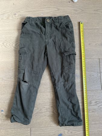 ThermoHosen Kids mit Loch khaki, Gr 104👖