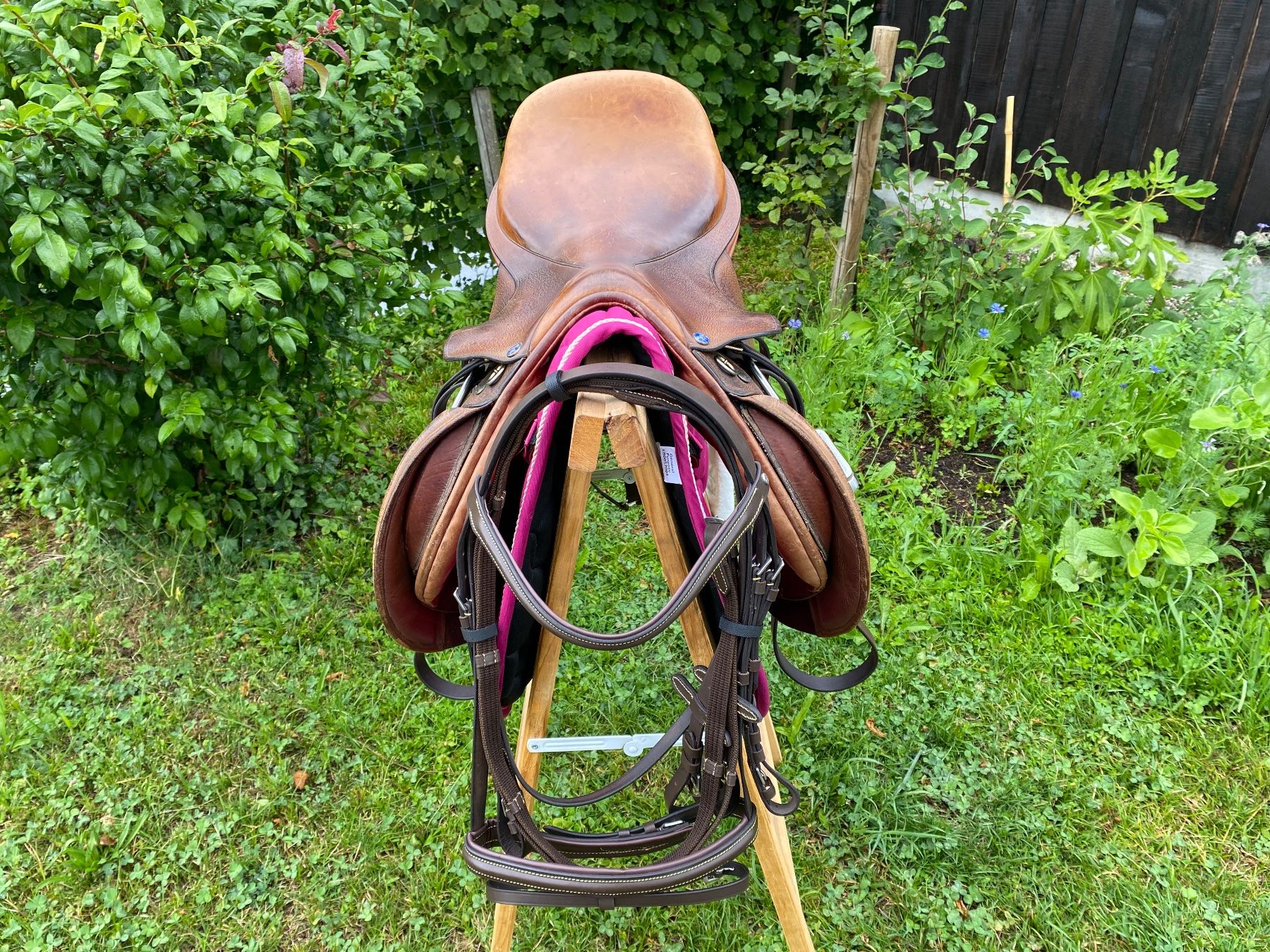 Selle & Accessori: schöner Frank Baines Vielseitigkeitssattel – Usato da Feldbach venduto da Fea1 5