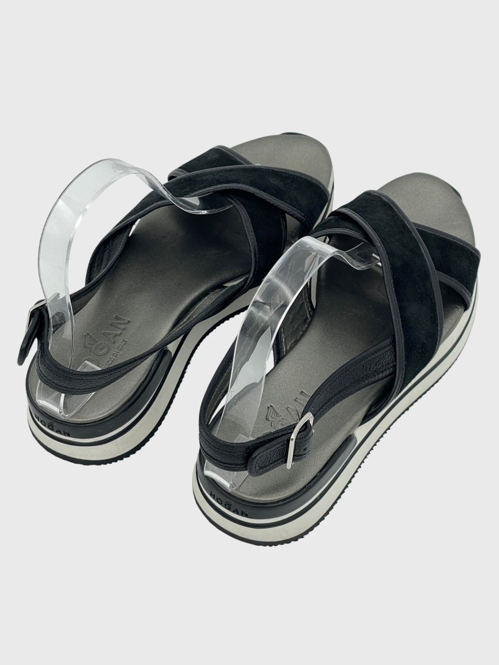 Hogan Scarpe da donna: Hogan H257 Sandale mit Absatz EU 37.5 Schwarz – Usato da Zürich venduto da shoe_shop 3