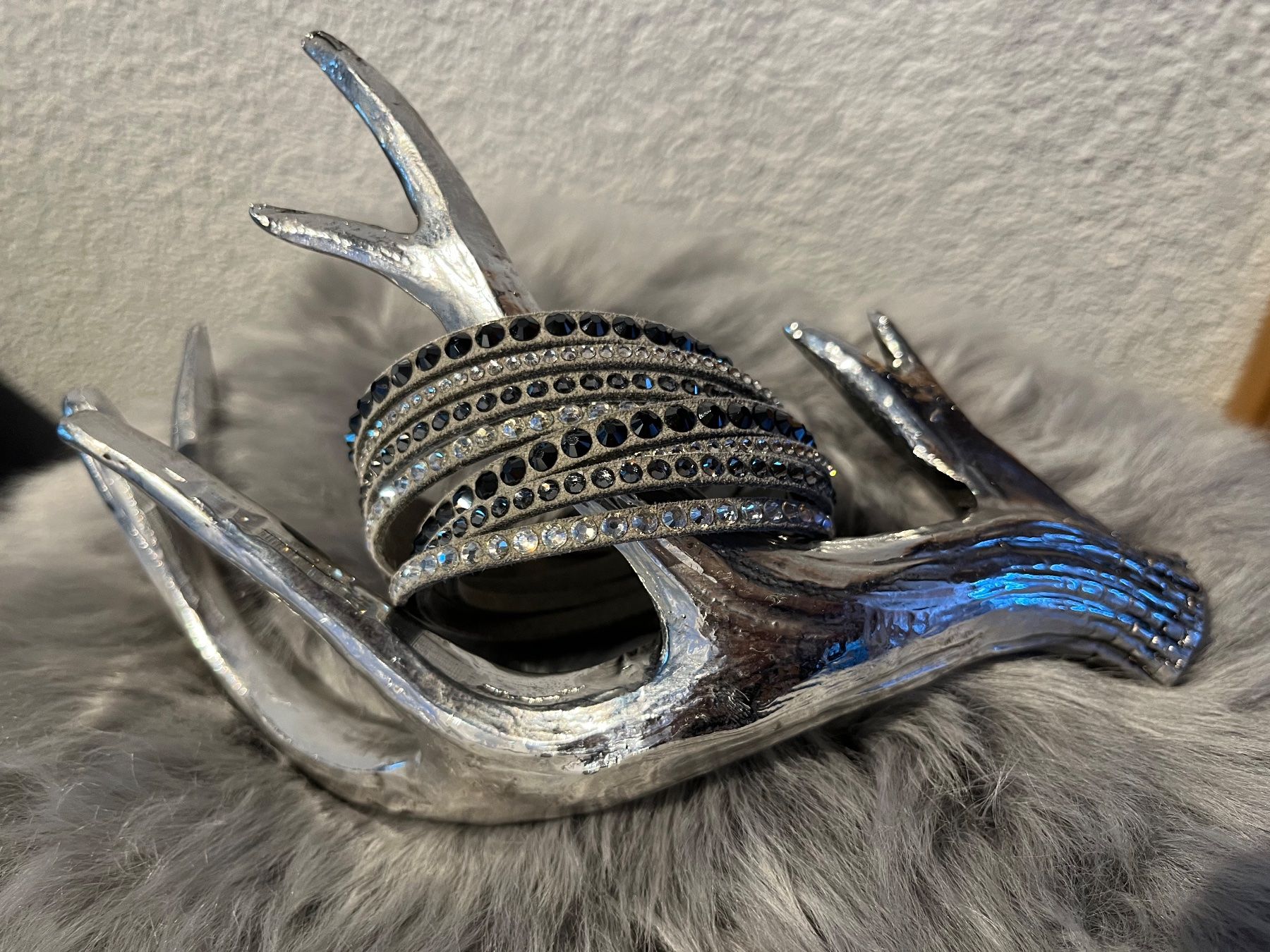 Bracciali & Braccialetti: Funkelndes Swarovski Armband, grau – Usato da Grindelwald venduto da ricarda1970