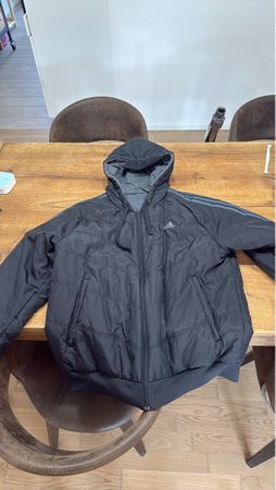 Adidas 2-in-1 Jacke schwarz/ Grau mit Kapuze