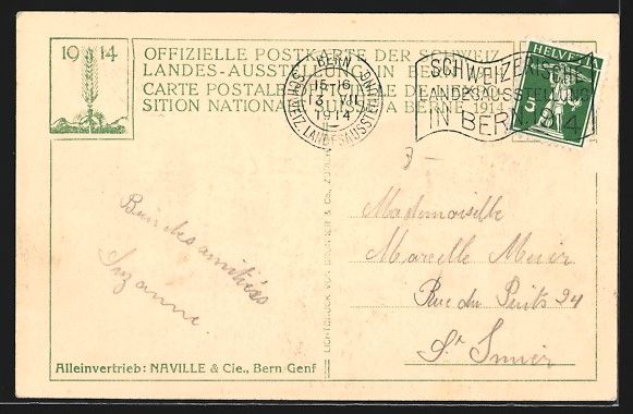 Cartoline postali: Bern, Schweizerische Landesausstellung 1 – Usato da Berlin venduto da bartko-reher 1