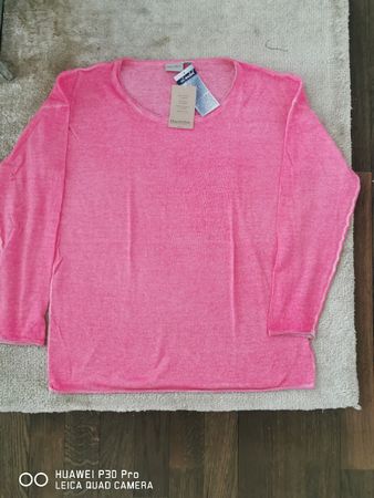 PULLOVER NEU, ROSA, OIL WASHED, GR. L (44/46)