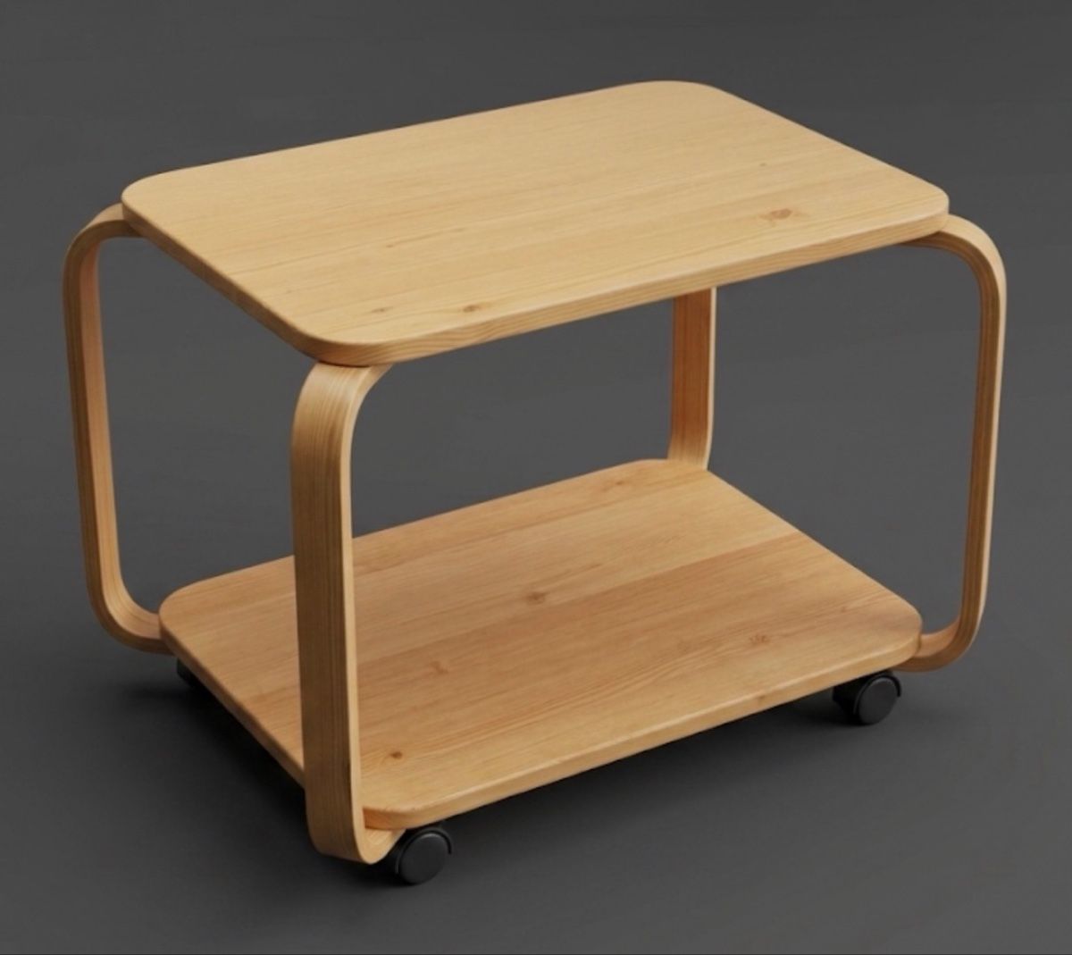 Servierwagen: Side table on wheels wood good condition – Gebraucht aus Stäfa von rap_8qwx 2