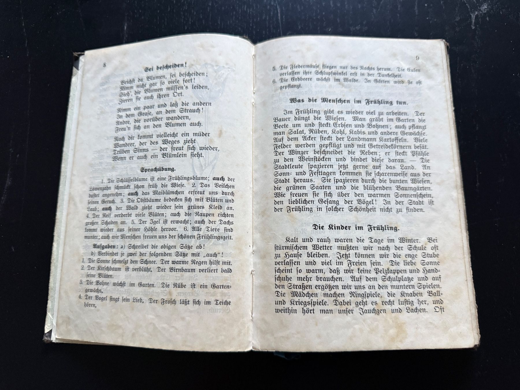 Livres: Lehrbuch Glarus 1908 Das Buch der dritten Klasse Schulbuch – D'occasion à Erstfeld par Uhu1980 2
