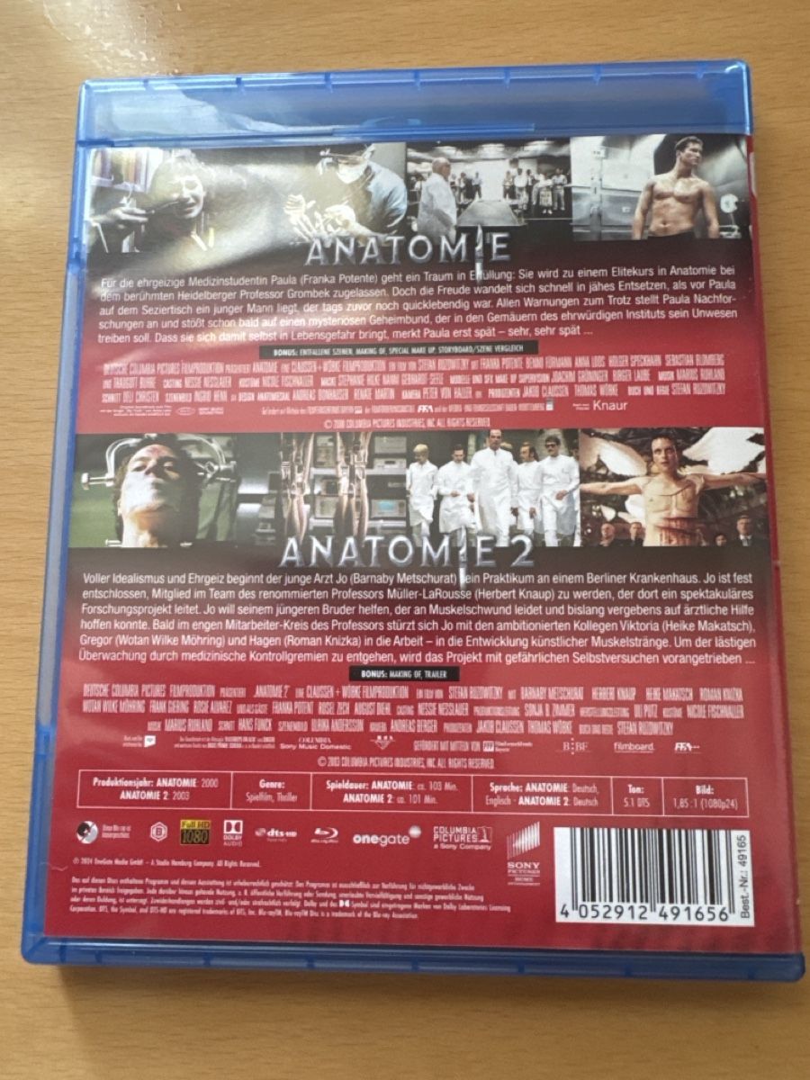 Tutti i DVDs: Anatomie 1+2 – Usato da Brunnadern venduto da Nanuk60 1