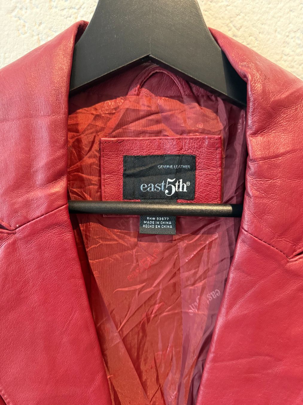 Jacken: Red wine leather blazer – Gebraucht aus St. Gallen von trxcy 1