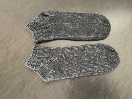 Handgestrickte Knöchelsocken Gr.38/39 Fusslänge 24 cm