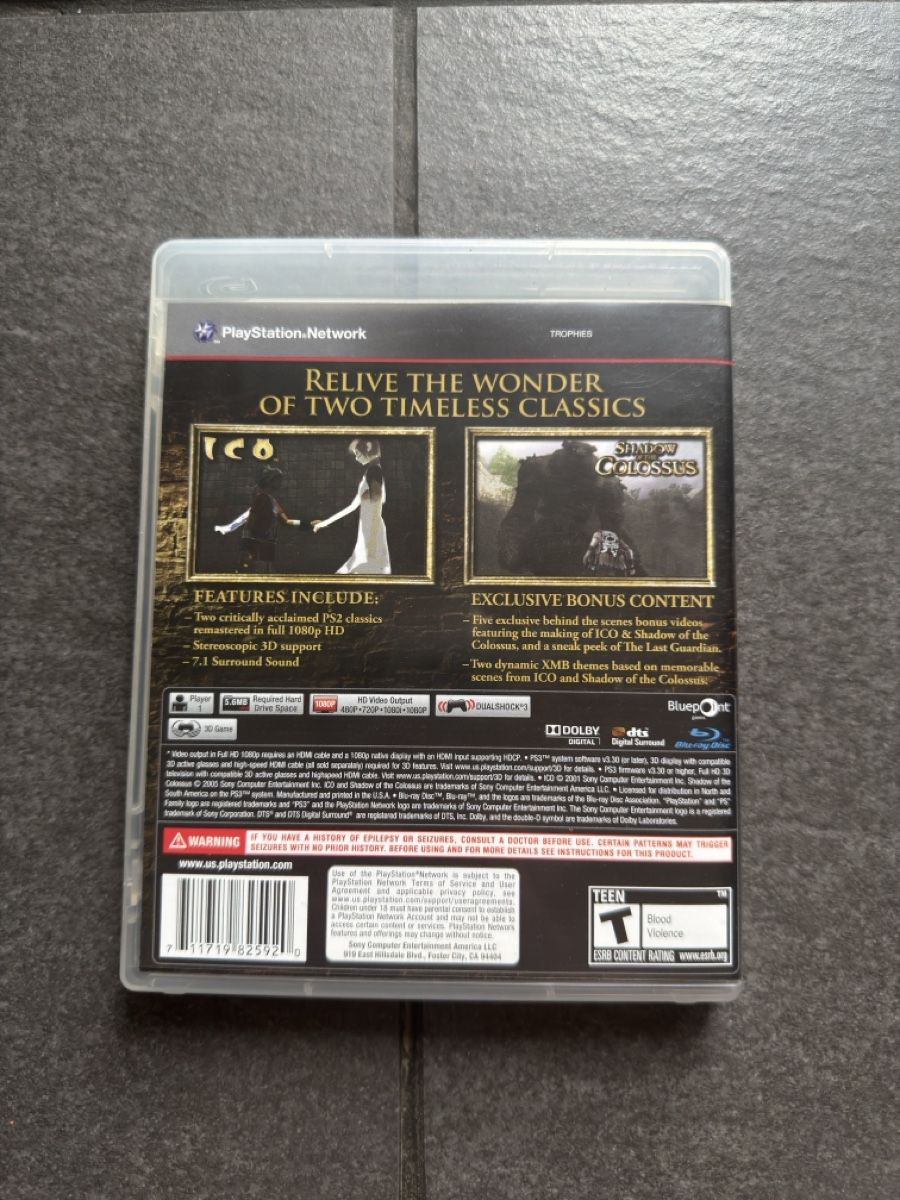 Sony Spiele: Ico & Shadow of the Colossus Collection PS3 – Gebraucht aus Zürich von cENS0R 1
