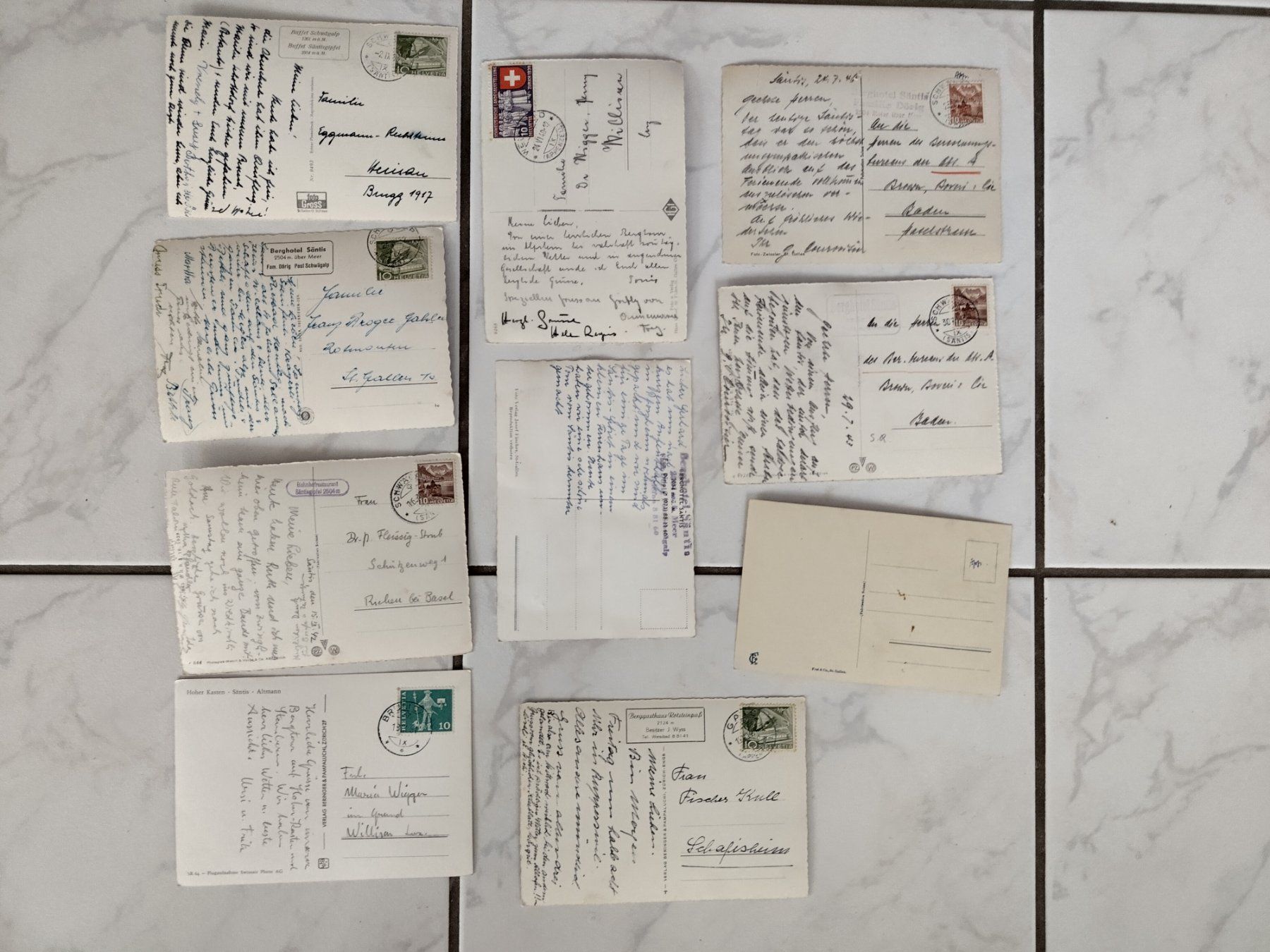 Cartoline postali: 10xSäntis etc. Sammlung mit Bergmotiven – Usato da Ohmstal venduto da Lebensfreude05 1
