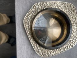 Petit plateau  en argent 800 poinçonné design italien