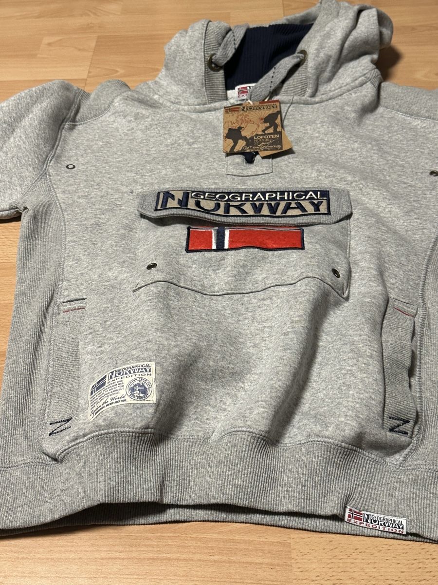 Maglioni & Felpe: Geographical Norway Kapuzenpullover, XXL, Grau, Neu! – Nuovo e nell'imballaggio originale da Regensdorf venduto da Ksam01 1