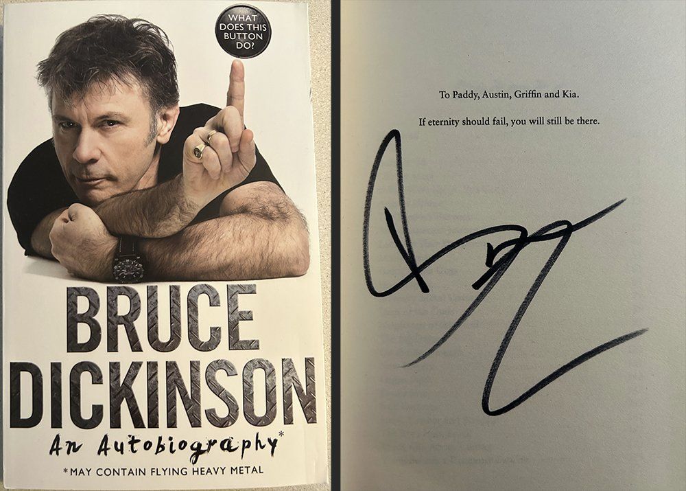 Autografi: Bruce Dickinson - signiertes Buch – Usato da Oensingen venduto da statim