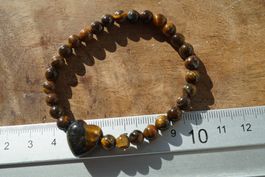 Tigerauge    mit Herz  Armband    –Lot Adlun-