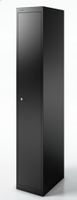 Garderobenschrank von Bisley CLK181H3, schwarz, Stahl