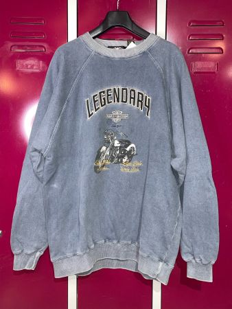 VINTAGE LEGENDARY HARLEY DAVIDSON CREWNECK SWEATSHIRT SZ:XXL