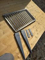 Wandbord Gitter - Edelstahl Gastro