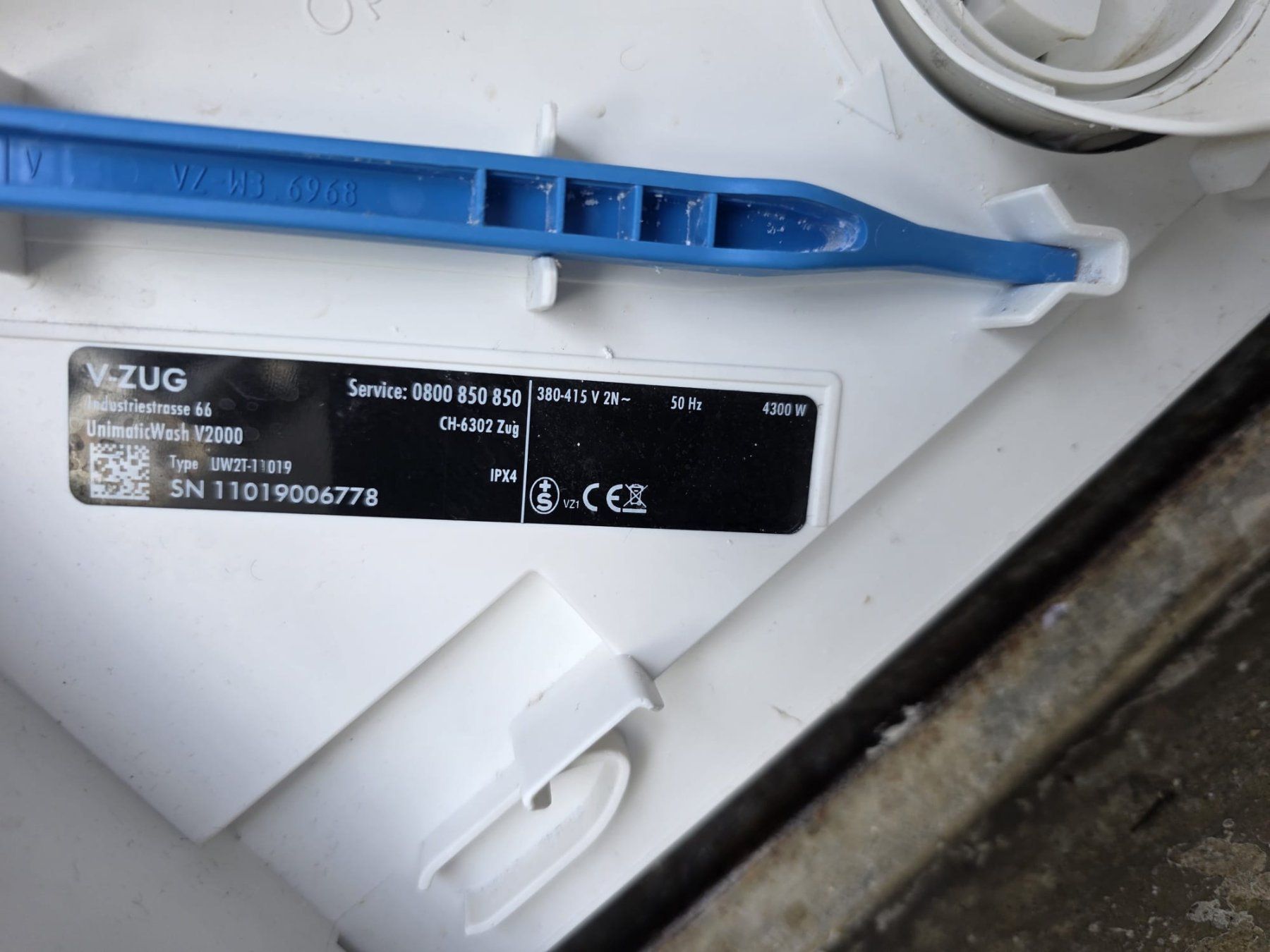 V-Zug Lavatrici: V-ZUG UnimaticWash V2000 – Usato da Wohlen AG venduto da file5946 2