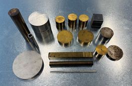 Metallreste, Messing, Stahl, rund, Vierkant