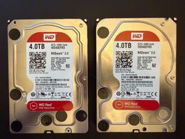 2× WD Red 4 TB NAS-HDD (CMR) – Ideales Pärchen für NAS