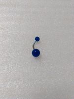 EDELSTHAL BAUCHNABELPIERCING;BLAU