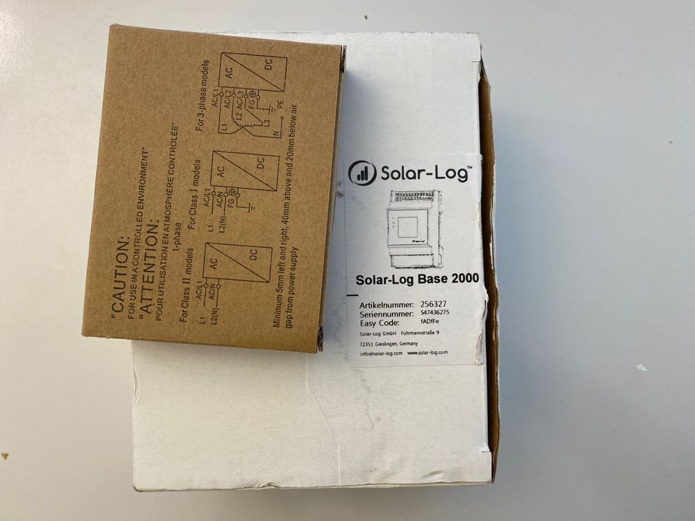 Solar log base 2000 und netzger t kaufen auf ricardo