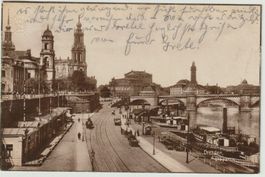 Ak Dresden, Partie an der Elbe, um 1920