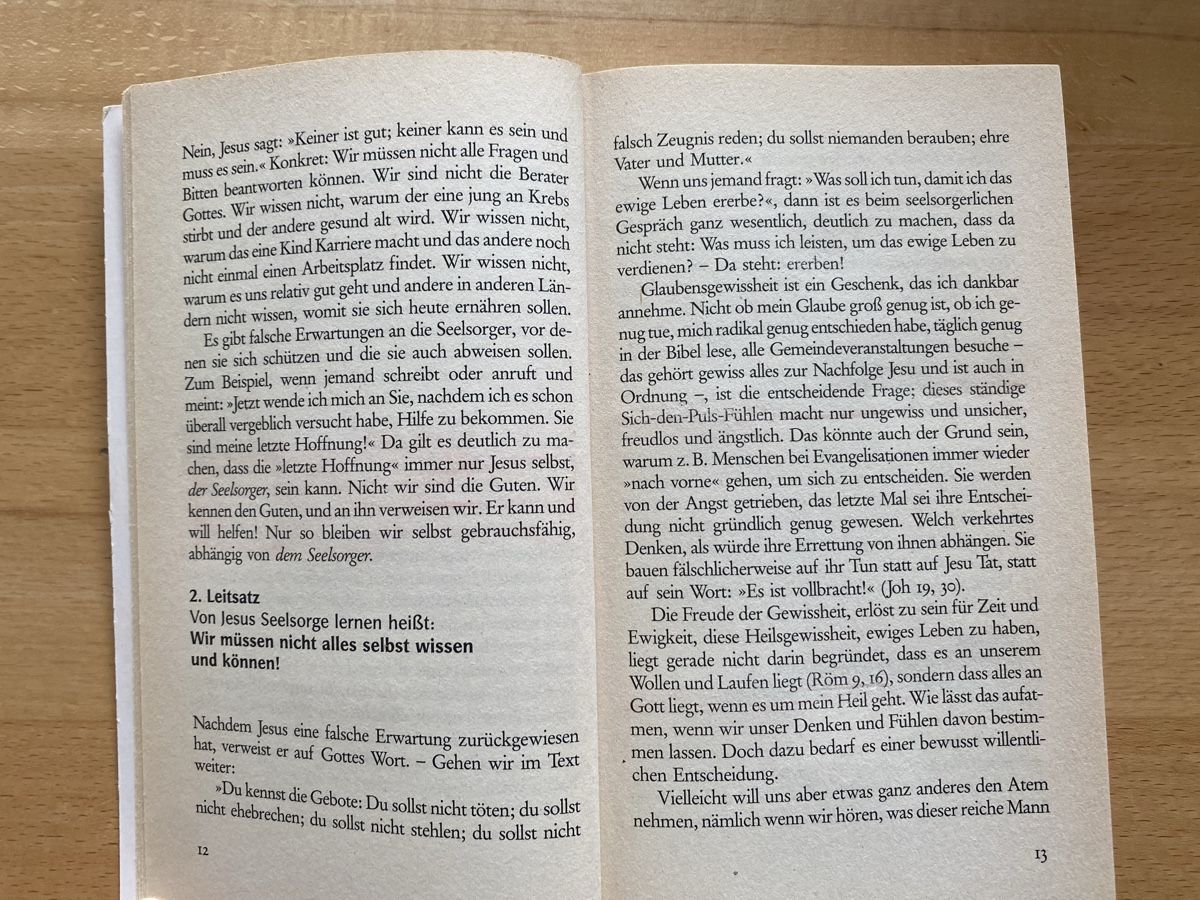 Bücher: Von Jesus Seelsorge lernen - Kurt Scherer – Gebraucht aus Schwarzenburg von Michellu 5