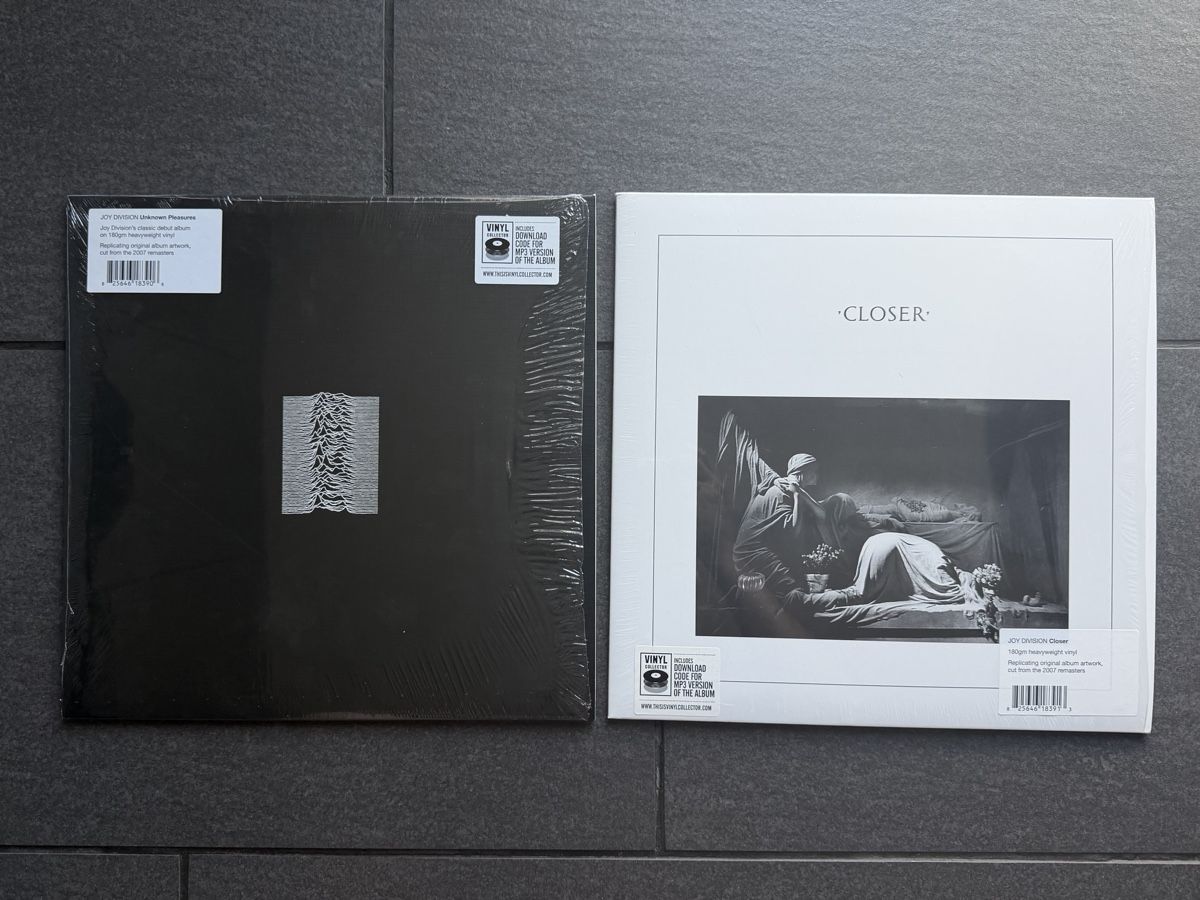 Dischi in vinile: Joy Division Vinyl Unknown Pleasures/Closer – Usato da Zürich venduto da cENS0R