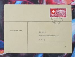 CL33 Enveloppe + Timbre Suisse 1939