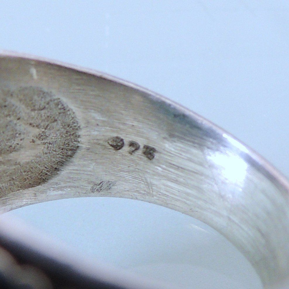 Ringe: Malachit Silber 925 Fingerring Gr. 55  native american – Gebraucht aus Waldenburg von schaller707 5