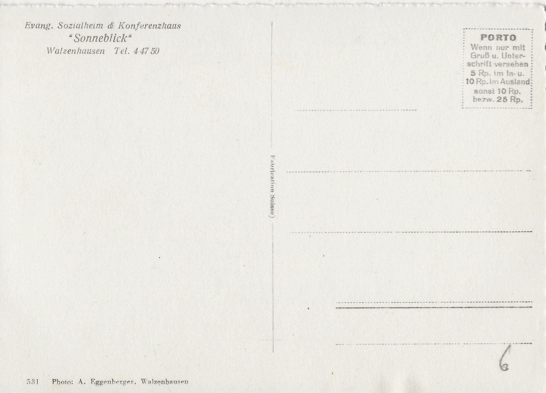 Cartoline postali: Sonnenblick, Walzenhausen – Usato da Frauenfeld venduto da Merk52 1