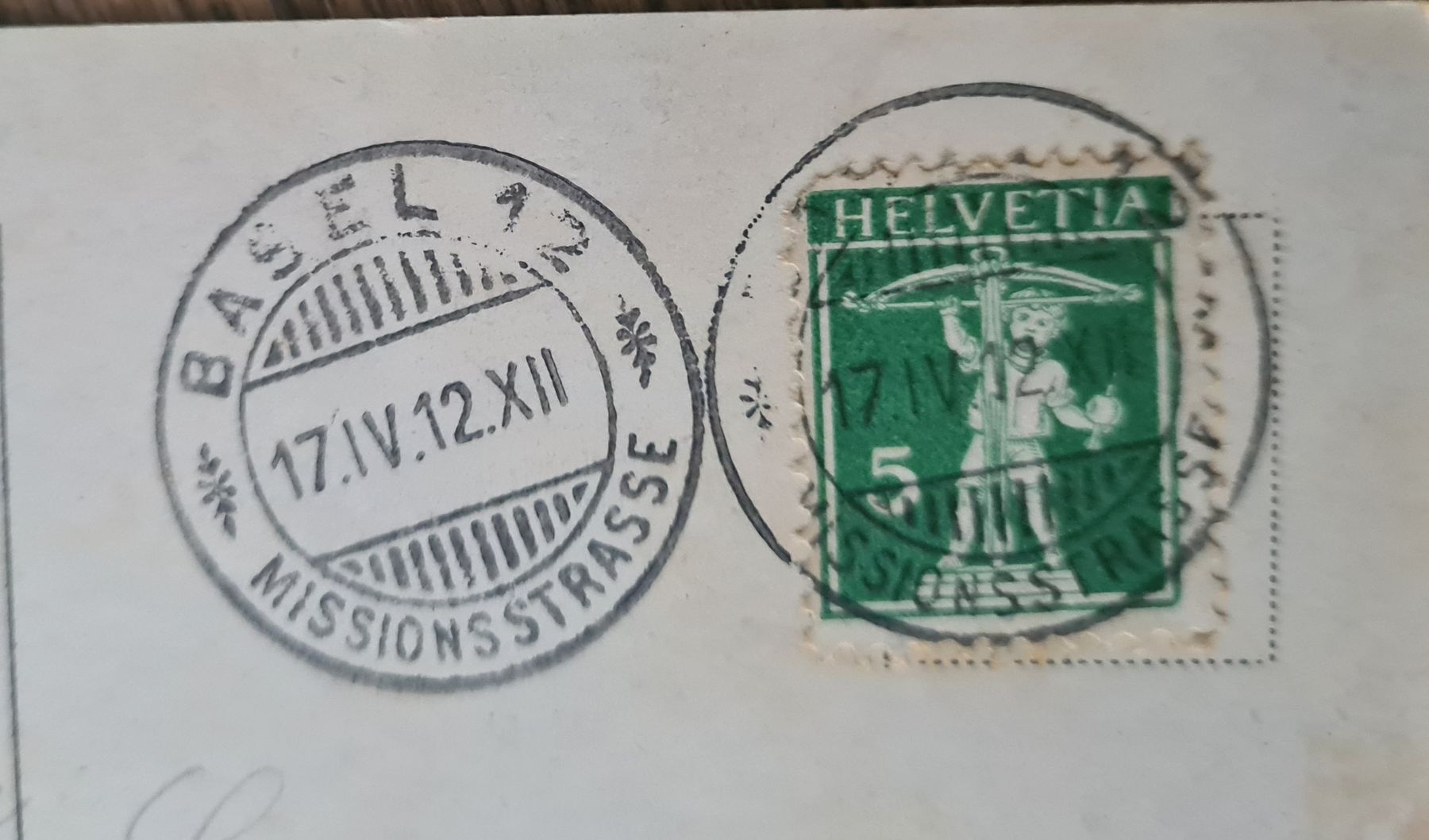 Cartoline postali: Basel Neue Rheinbrücke 1912 – Usato da Ebikon venduto da Donar50 1