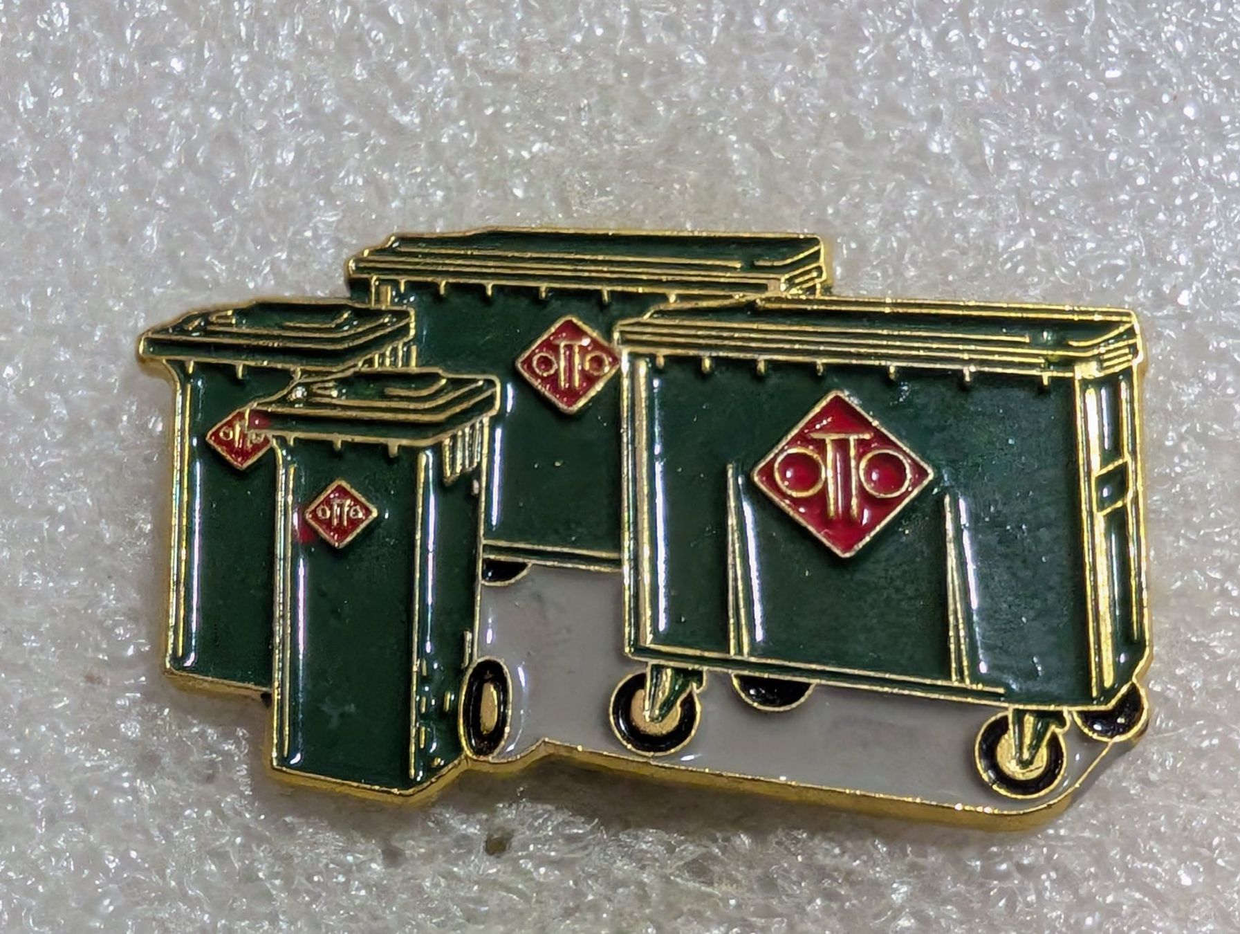 Placchette & Badge: Ansteckpin 214: Container OTTO – Usato da Oppligen venduto da Pin-Fall-Shop