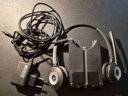 Jabra Headset mit Ladestation schwarz gebraucht