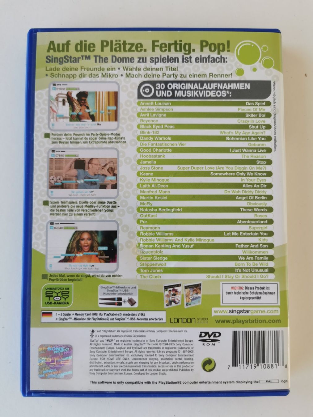 Giochi: Ps 2 - Singstar The Dome – Usato da Lenzburg venduto da eyworld 2