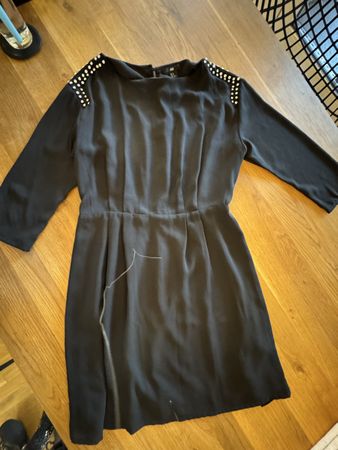 H&M Kleid Schwarz mit Strass Gr. 40 elegant