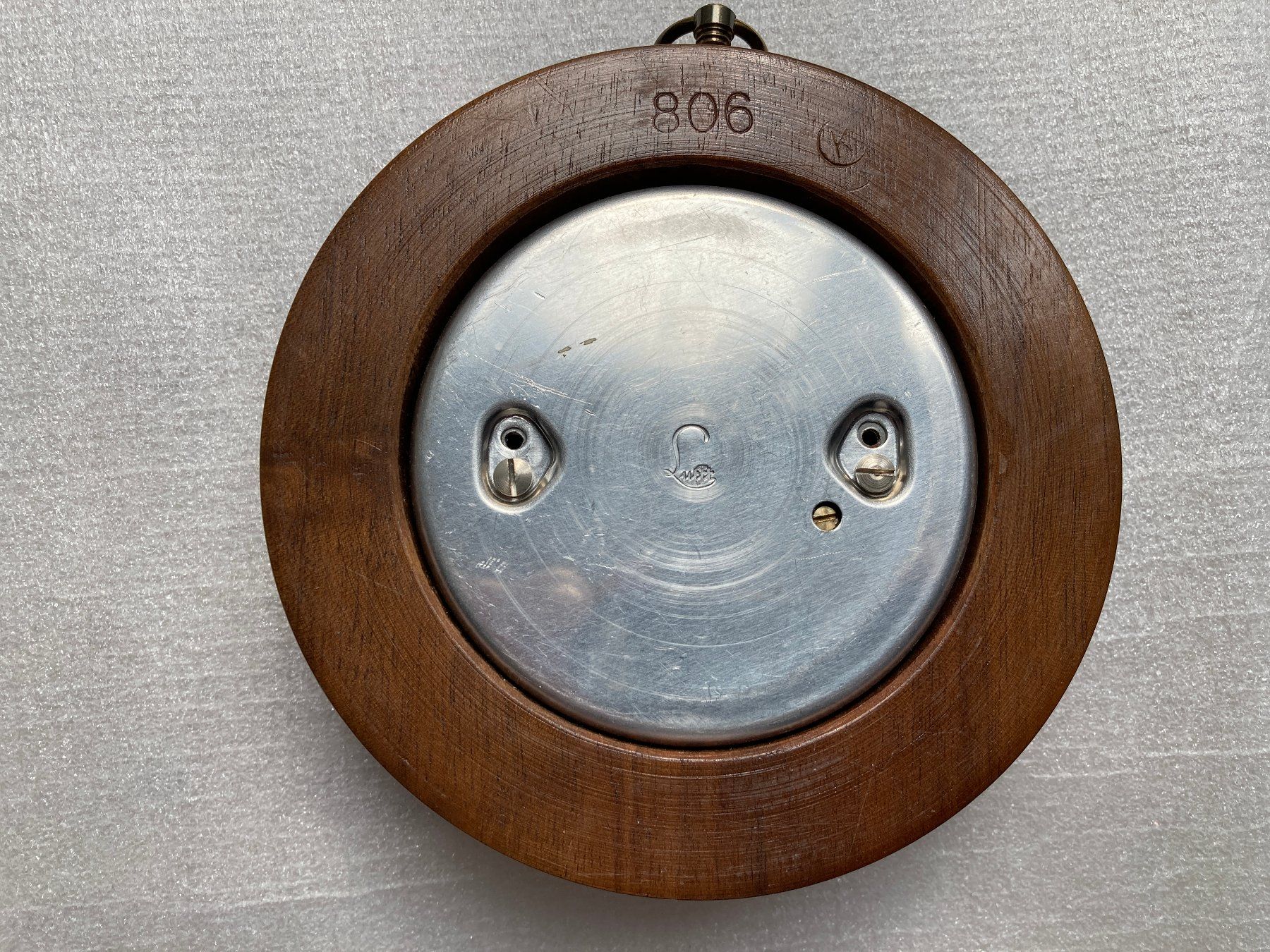Sonstige antike Technik & Geräte: Barometer Holzgehaeuse Messing rund – Gebraucht aus Horgen von Goros 2