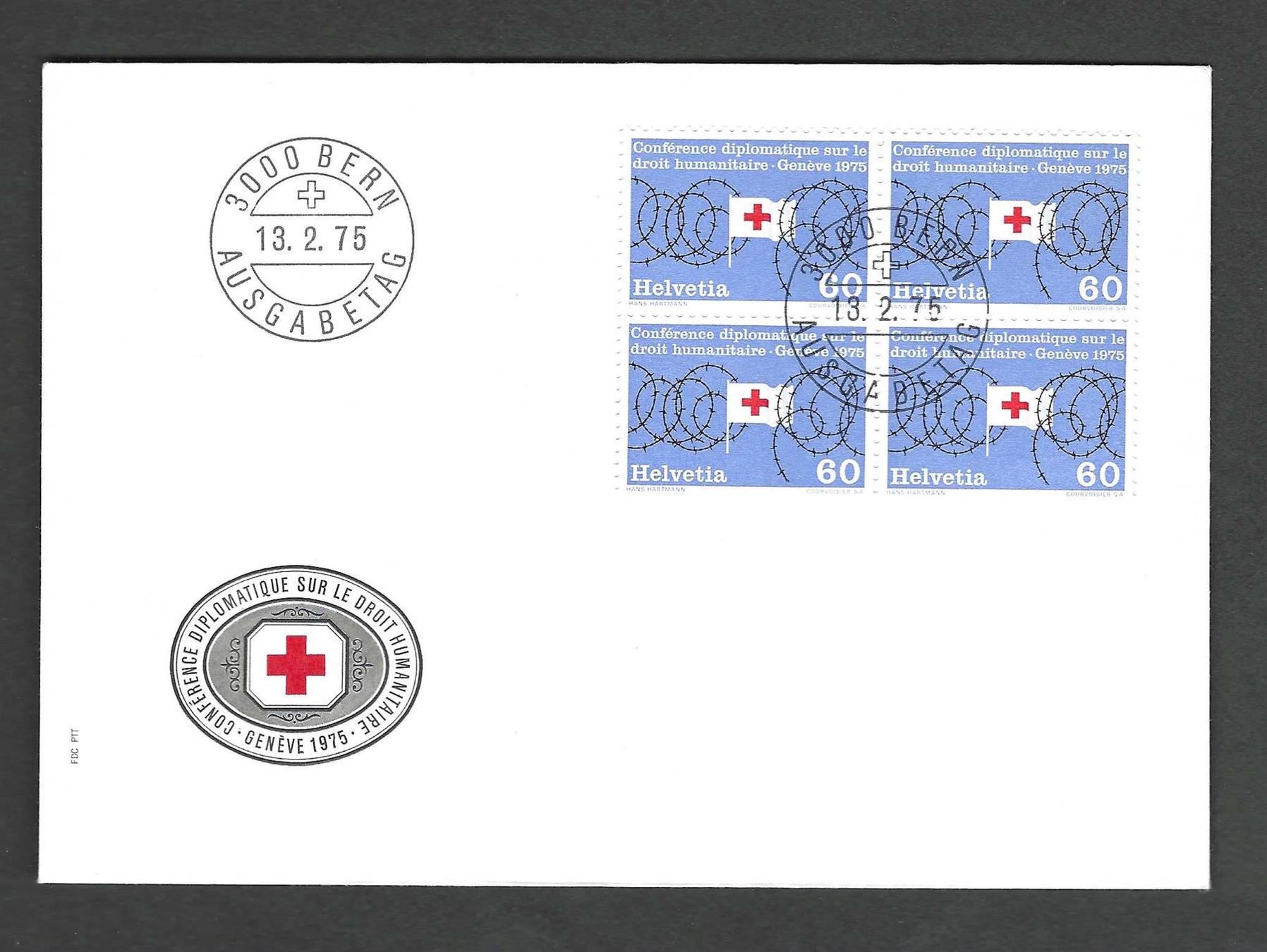 Tutti i francobolli: CH FDC Viererblock 1975 – Usato da Koblenz venduto da Markenhimmel