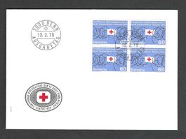 CH FDC Viererblock 1975
