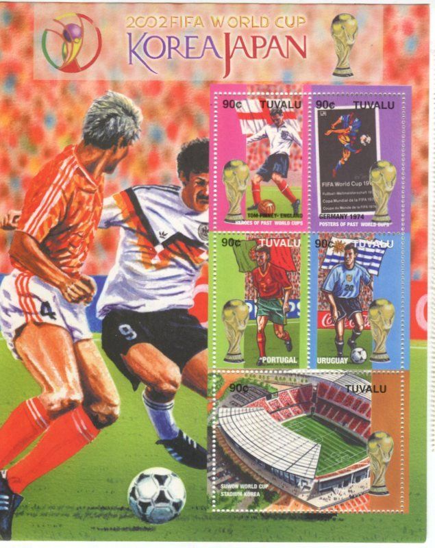 Alle Briefmarken: Block "Fussball". Tuvalu – Neu und originalverpackt aus Basel von Butsch5